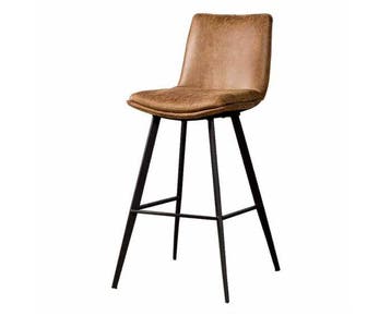 Tower Living Pamplona Barstoel - fabric Cognac, Ophalen of Verzenden, Nieuw