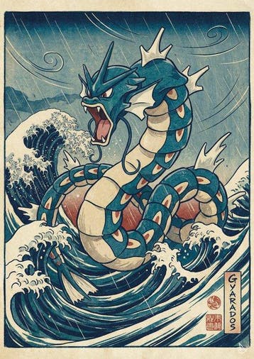 ANDSAL MCMXCI - Gyarados - Special Pokémon Ukiyo-e Limited, Nieuw