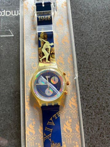 Olympische Spelen - Swatch London 1948 horloge + chronograaf, Verzamelen, Nieuw