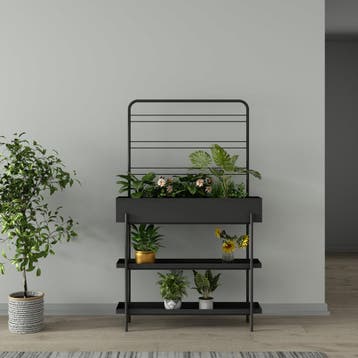 Plantenrek Aalsmeer met verhoogde plantenbak zwart casa.pro, Verzenden, Nieuw