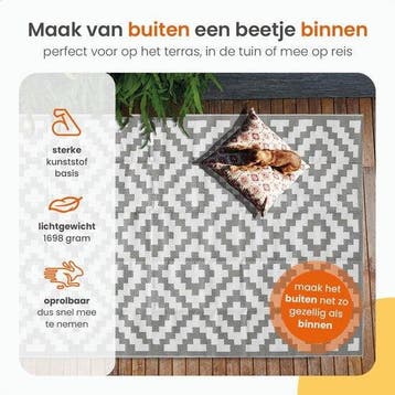 2dekans | Goliving Buitenkleed Summer Diamond – Tuintapijt –, Ophalen of Verzenden, Zo goed als nieuw
