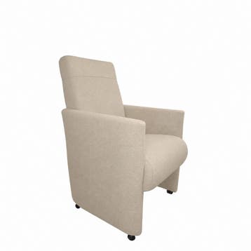 Eetkamerstoel Rob - eetkamerstoelen - Beige, Nieuw, Stof