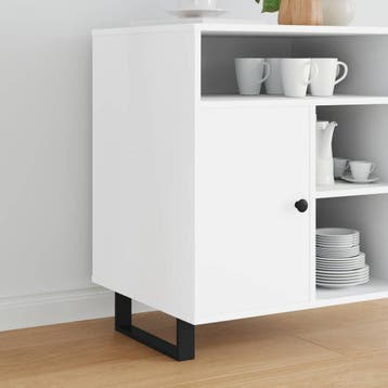 vidaXL Meubelpoten 12 st Zwart 311 x 40,5 x 100 mm IJzer, Doe-het-zelf en Verbouw, Verzenden, Nieuw
