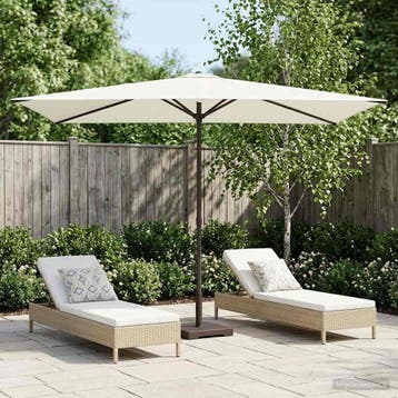 vidaXL Tuinparasol 200 x 300 cm Polyester Rechthoekig, Verzenden, Nieuw, 1 tot 2 meter