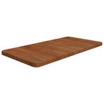 vidaXL Wastafelblad 80x40x2,5cm behandeld massief hout, Verzenden, Nieuw, Bruin