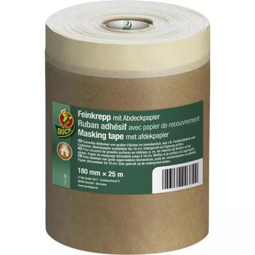 Duck Schilderstape met afdekpapier 180 mmx 25 m (Onbekend), Ophalen of Verzenden, Nieuw