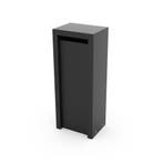 Geroba Litru vrijstaande brievenbus staal - zwart, Verzenden, Nieuw