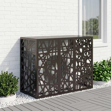 vidaXL Airconditioner hoes Zwart 110 x 50 x 80 cm Staal, Verzenden, Nieuw