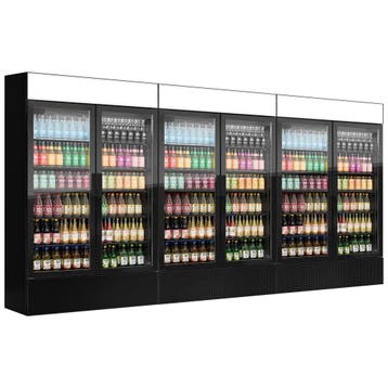 GGM Gastro | (3 stuks) Displaykoelkast - 1200mm - 3600 liter, Verzenden, Nieuw