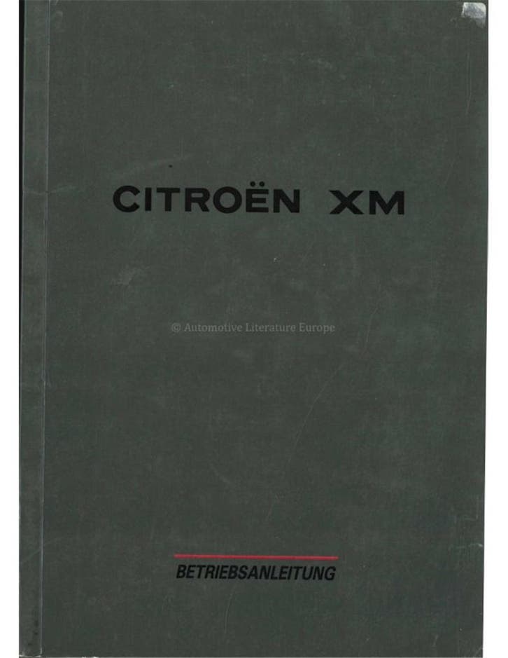 1993 CITROEN XM INSTRUCTIEBOEKJE DUITS, Auto diversen, Handleidingen en Instructieboekjes