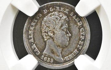 Italië, Savoye Carlo Alberto. 25 Centesimi 1833 Torino