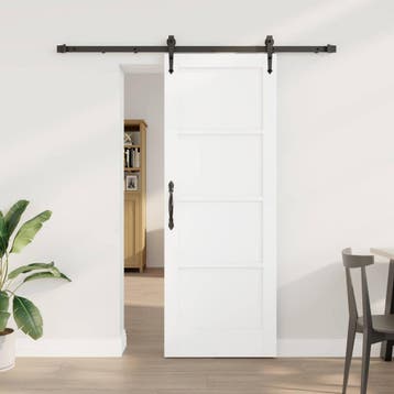 vidaXL Schuifdeur ORKDAL 73,5 x 198,5 cm Bewerkt hout Wit en, Verzenden, Nieuw