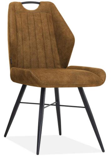 Eetkamerstoel Torro - eetkamerstoelen - Cognac, Nieuw, Stof