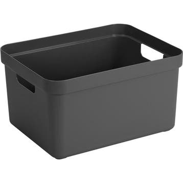 Opbergbox Sigma Home 32L - Antraciet, Huis en Inrichting, Woonaccessoires | Overige, Nieuw