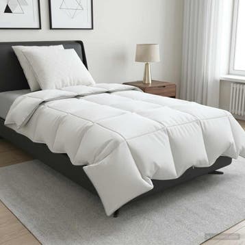 vidaXL 90% ganzen dons dekbedset FULDA 3 st 135 x 220 cm, Verzenden, Nieuw, Wit