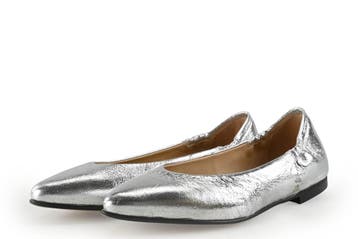 Linea Zeta Ballerinas in maat 37 Zilver, Kleding | Dames, Overige kleuren, Verzenden, Ballerina's, Zo goed als nieuw