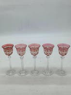 Val Saint Lambert - Wijnglas (5) - Kristal, Antiek en Kunst, Antiek | Glas en Kristal