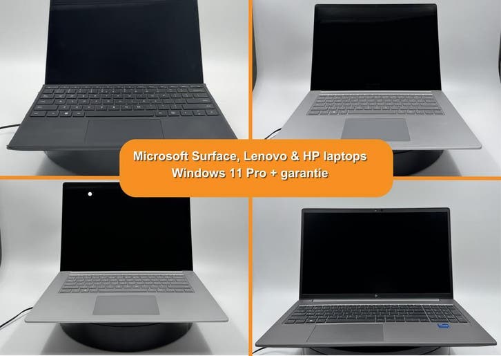 Microsoft Surface, Lenovo en HP laptops (veiling 9267), Computers en Software, Windows Laptops, Nieuw