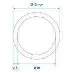 ProPlus Drinkwaterslang - 2.5 meter - Transparant - Ø 15..., Witgoed en Apparatuur, Onderdelen en Toebehoren, Ophalen of Verzenden