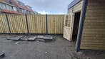 ACTIE Schutting Grenen met Beton systeem., 1 tot 2 meter, 6 meter of meer, Nieuw, Ophalen of Verzenden