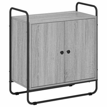 vidaXL Dressoir Grijs Sonoma 68 x 35 x 75 cm Bewerkt hout, Verzenden, Nieuw, Overige houtsoorten, Minder dan 50 cm