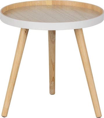 WOOOD Sasha Bijzettafel - MDF - Naturel - 41x41x40.5, Verzenden, Nieuw