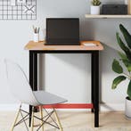 vidaXL Bureaublad 80x55x2,5 cm massief beukenhout, Verzenden, Nieuw