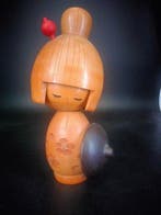 Hajime Miyashita - Beeldje, Vintage Kokeshi pop van Hajime
