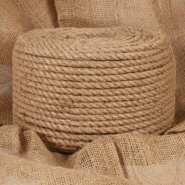 vidaXL Touw 100% jute 14 mm 100 m, Doe-het-zelf en Verbouw, IJzerwaren en Bevestigingsmiddelen, Nieuw, Verzenden