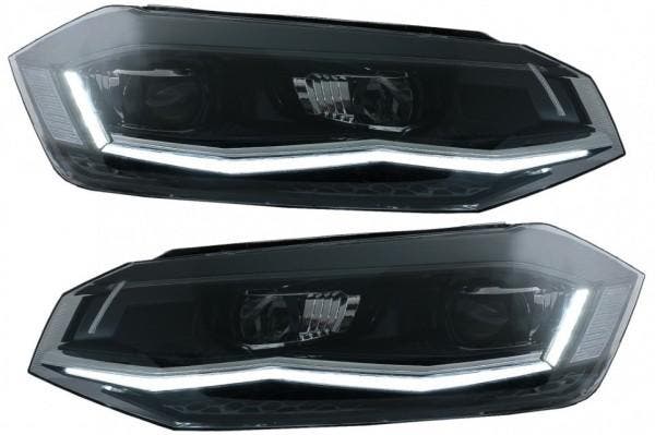 Koplampen VW Polo VI 2G 17-20 LED Dynamic Zwart, Auto-onderdelen, Overige Auto-onderdelen, Ophalen of Verzenden