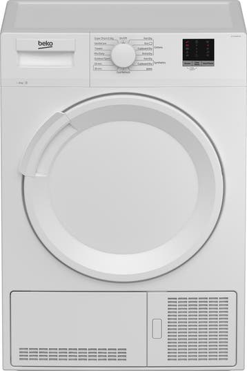 Beko Dtlce80051w - Condensdroger - 8 kg - Sensorgestuurd, Ophalen of Verzenden, Zo goed als nieuw, Voorlader, 85 tot 90 cm