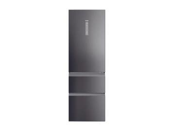 Haier HTW5618CNMP - Koelvriescombinatie - No frost - Zilver, Verzenden, Zo goed als nieuw