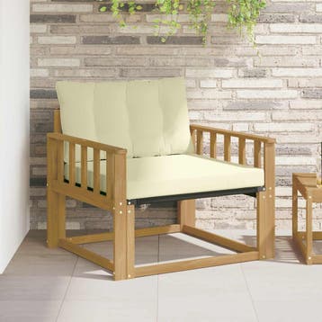 vidaXL Buiten bankenset Massief Acaciahout en Textilene, Tuin en Terras, Tuinsets en Loungesets, Verzenden, Nieuw