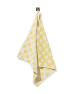 HEMA Keukendoek 50x50cm katoen stippen geel, Verzenden, Nieuw, Geel