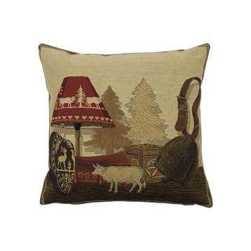gobelin kussen winter lamp 33x33cm, Verzenden, Nieuw
