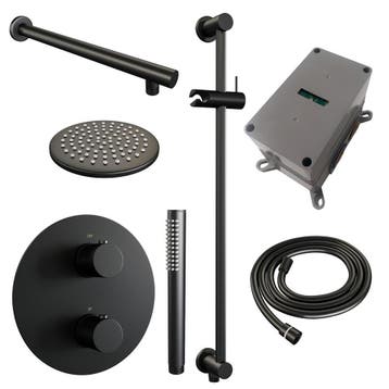 Brauer Black Carving Thermostatische Regendoucheset Inbouw -, Ophalen of Verzenden, Nieuw