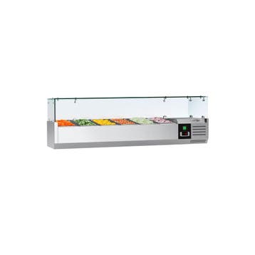 GGM Gastro | Opzetkoelvitrine PREMIUM - 1400x335mm - 6x GN |, Verzenden
