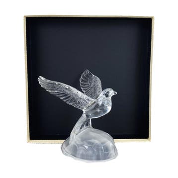 Crystal dArques - Loodkristallen sculptuur van een Duif, Ophalen of Verzenden, Nieuw