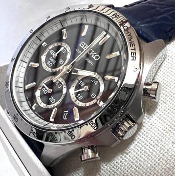 Seiko - Seiko Spirit Chronograph Dark Blue Sunburst Dial –