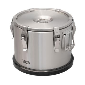 HCB Geïsoleerde container - draagbaar - 15 liter - RVS, Verzenden, Nieuw