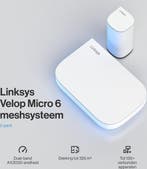 2dekans | Linksys Velop Micro Mesh 6 - Router - WiFi 6 -, Ophalen of Verzenden, Zo goed als nieuw, Linksys