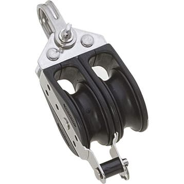 Viadana 38mm Tweeschijfs Blok met Hondsvot, Watersport en Boten, Ophalen of Verzenden, Nieuw