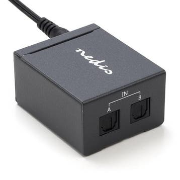 Toslink switch | Nedis | 2 poorten (Optisch, Handmatig), Verzenden, Nieuw