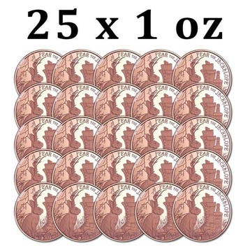 Verenigde Staten. 25 x 1 oz Cryptid Creatures Fear the