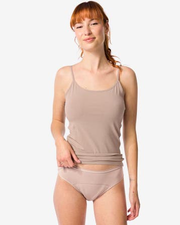 HEMA Menstruatieslip katoen hoge absorptie beige, Verzenden