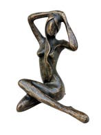 sculptuur, A stylised bronze - 24 cm - Brons, Antiek en Kunst, Curiosa en Brocante