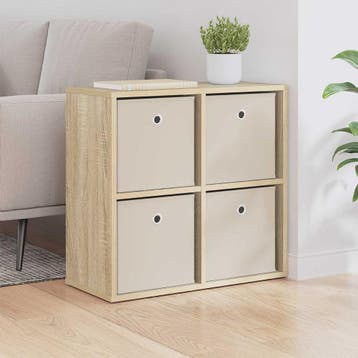 vidaXL Dressoir Sonoma Eiken 59,5 x 27 x 57 cm, Verzenden, Nieuw, 50 tot 100 cm, 25 tot 50 cm