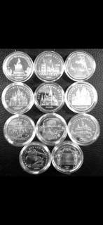 Rusland. 5 Roubles 1988/1991 (11 Coins) (Zonder