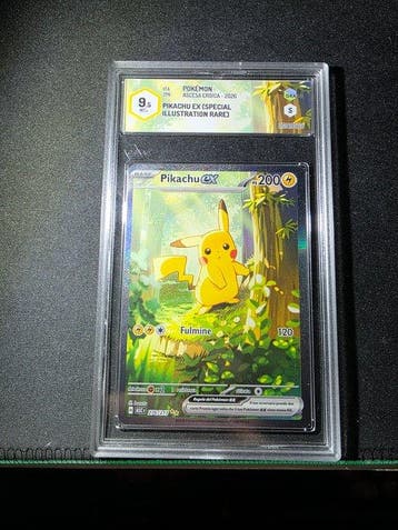 Pokémon - 1 Graded card - Pikachu 276 Secret rare - Graad, Nieuw