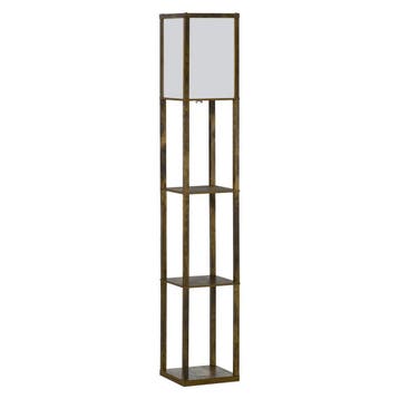 Vloerlamp met 3 Planken MDF E27, Verzenden, Nieuw
